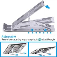 Support en aluminium pour laptop et tablette