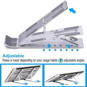 Support en aluminium pour laptop et tablette