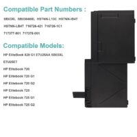 Batterie SB03XL, SB03 pour HP EliteBook 720 G1, 720 G2, 725 G1, 725 G2, 820 G1, 820 G2