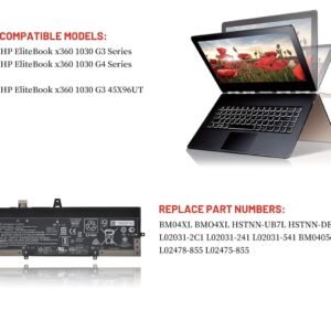 BM04XL Compatible HP EliteBook X360 1030 G3 et G4