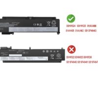 Batterie 01AV406, 00HW022, 00HW023, SB10F46460, SB10F46461 pour Lenovo ThinkPad T460s, T470s (battery B)