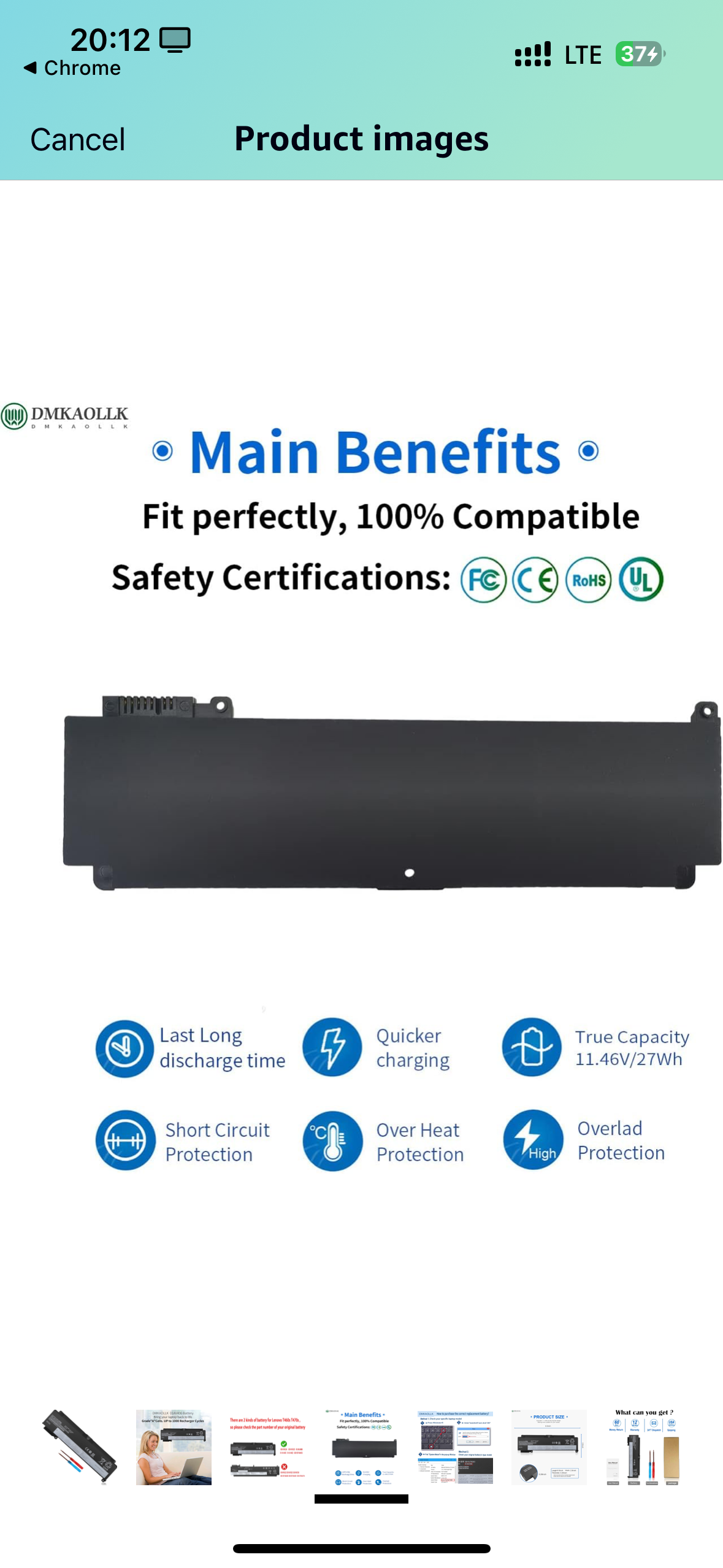 Batterie Lenovo ThinkPad T460S T470S 01AV406 – Goma RDC - Image 3