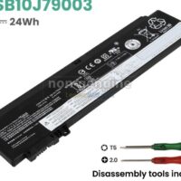 Batterie 00HW022, 00HW023, SB10F46460, SB10F46461, 01AV406 pour Lenovo ThinkPad T460s, T470s (battery A)
