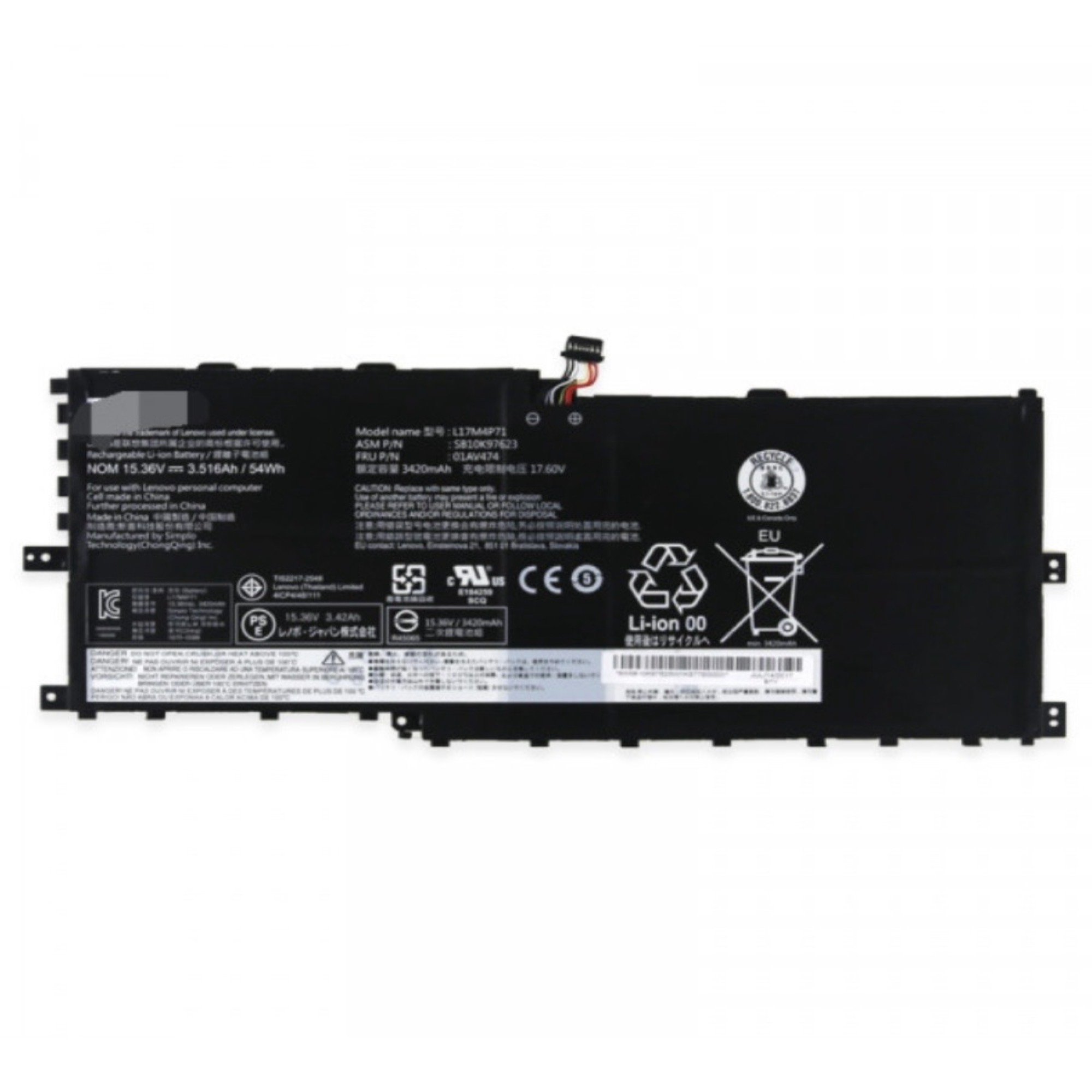 batterie-lenovo-l17c4p71-x1-carbon-gen6-rdc-goma