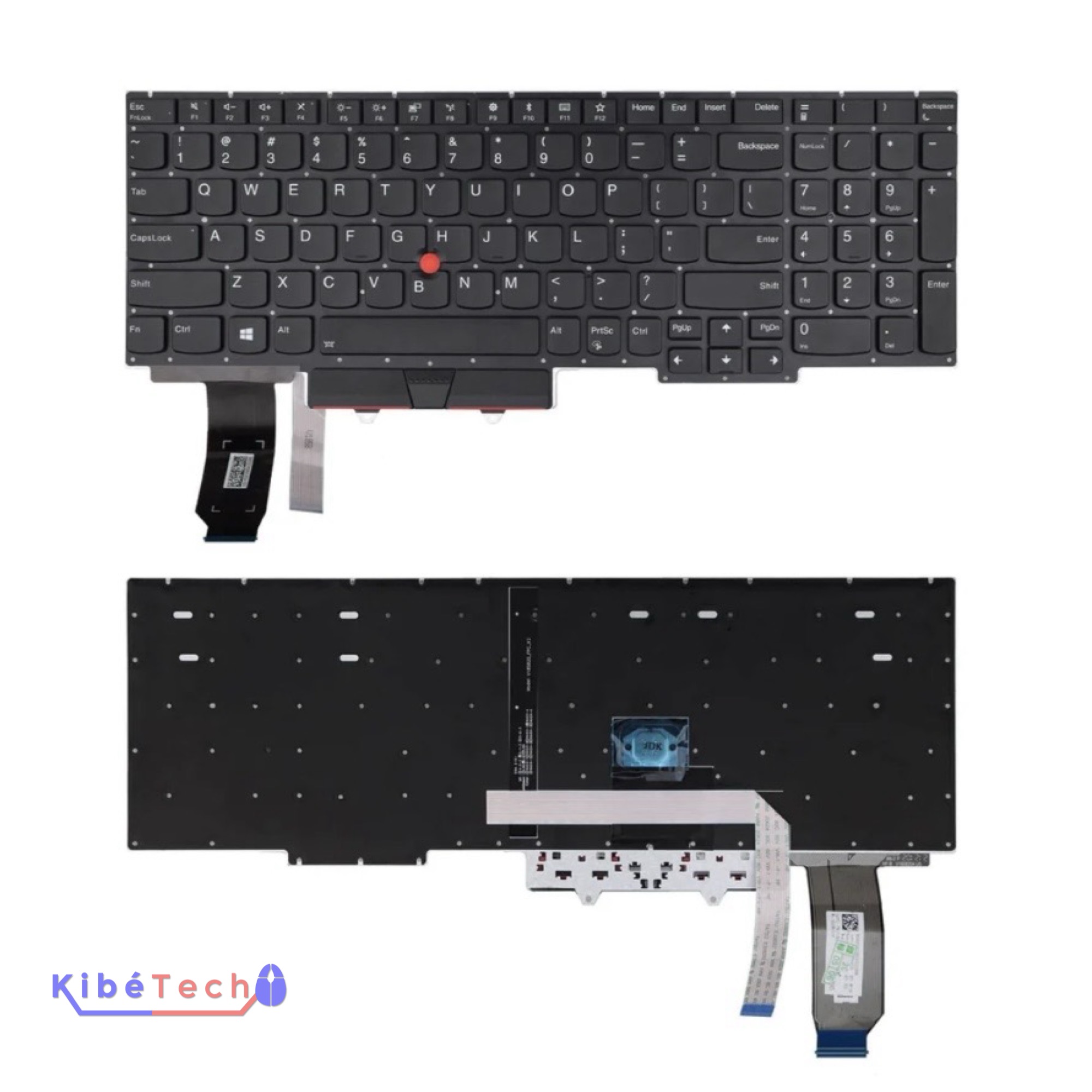 Clavier de remplacement professionnel pour Lenovo ThinkPad E15 Gen 1 et Gen 2 - Stock RDC.