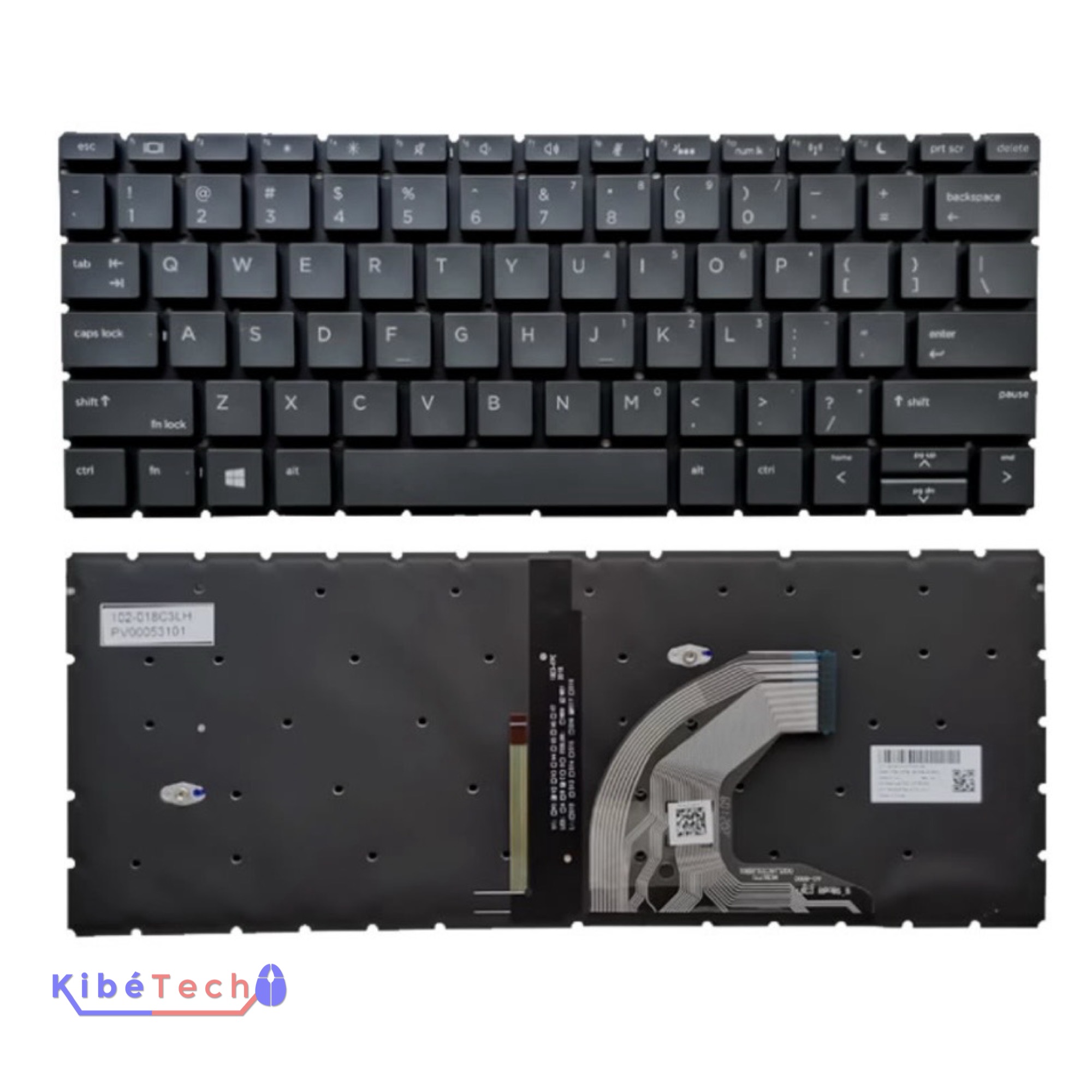 Clavier HP ProBook 430 G7 compatible 430 G6 et 435 G6 pour réparation ordinateur portable KibeTech RDC