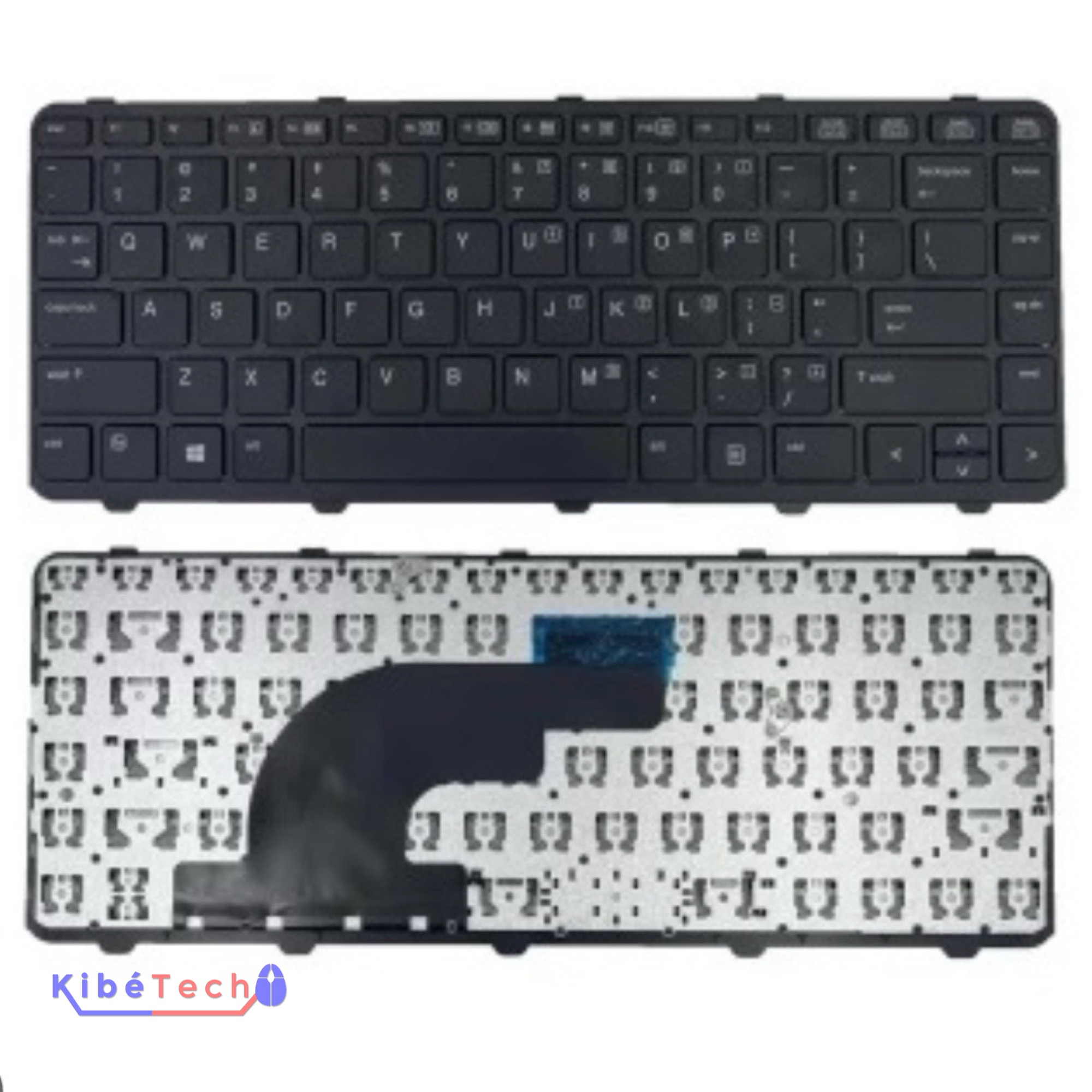 Clavier HP ProBook 640 G1 compatible 645 G1 pour réparation et maintenance ordinateur portable KibeTech RDC