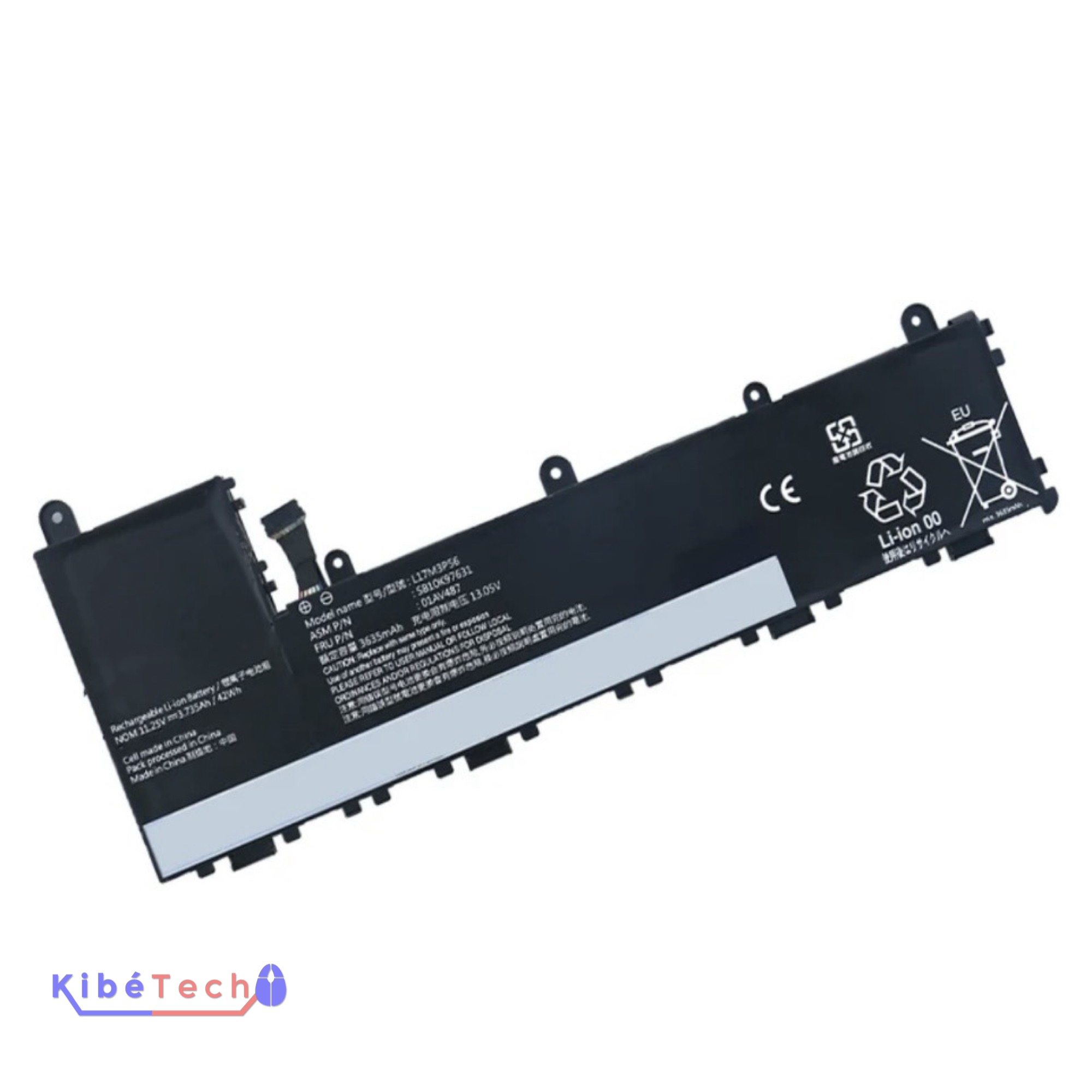 Batterie Lenovo 01AV487 compatible ThinkPad Yoga 11e 5th Gen pour maintenance informatique KibeTech RDC
