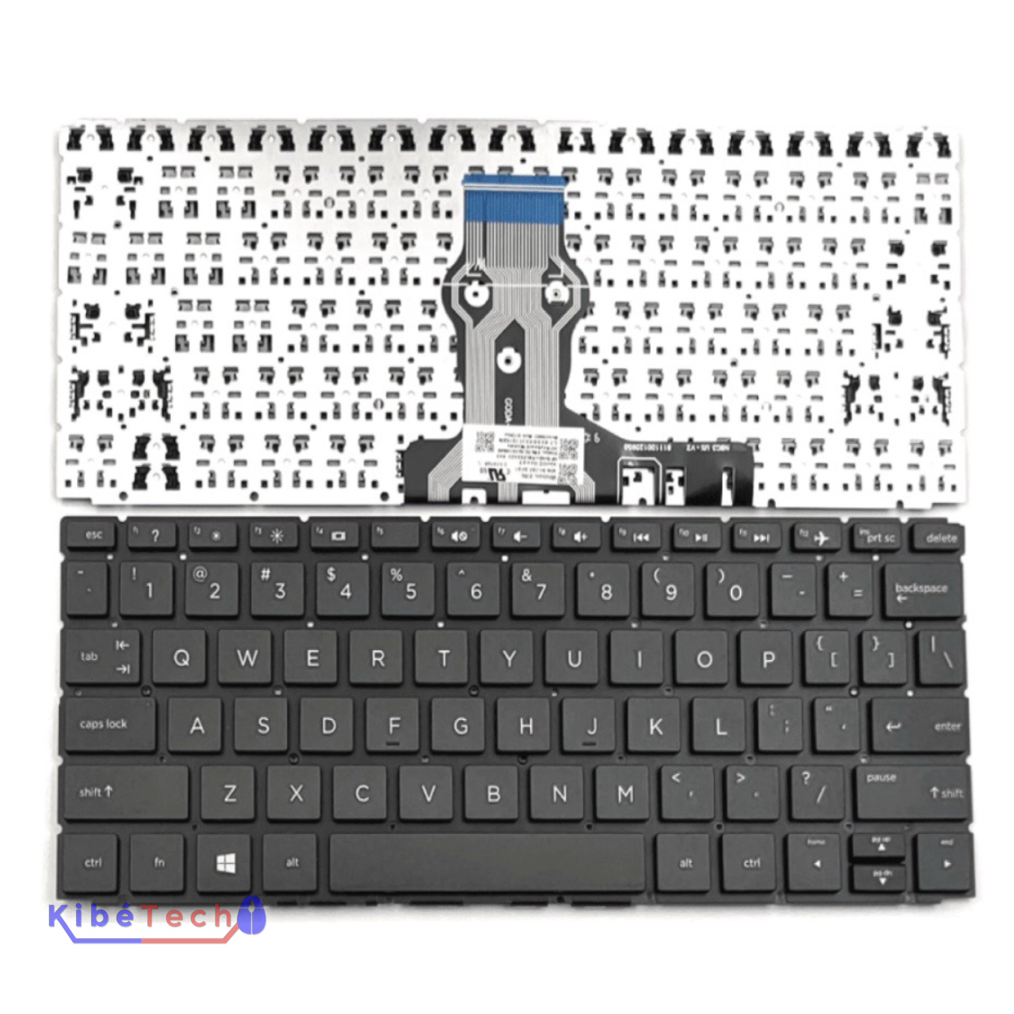 Clavier QWERTY HP Pavilion x360 11-AD compatible 11M-AD 11-AP 11M-AP pour réparation ordinateur portable KibeTech RDC