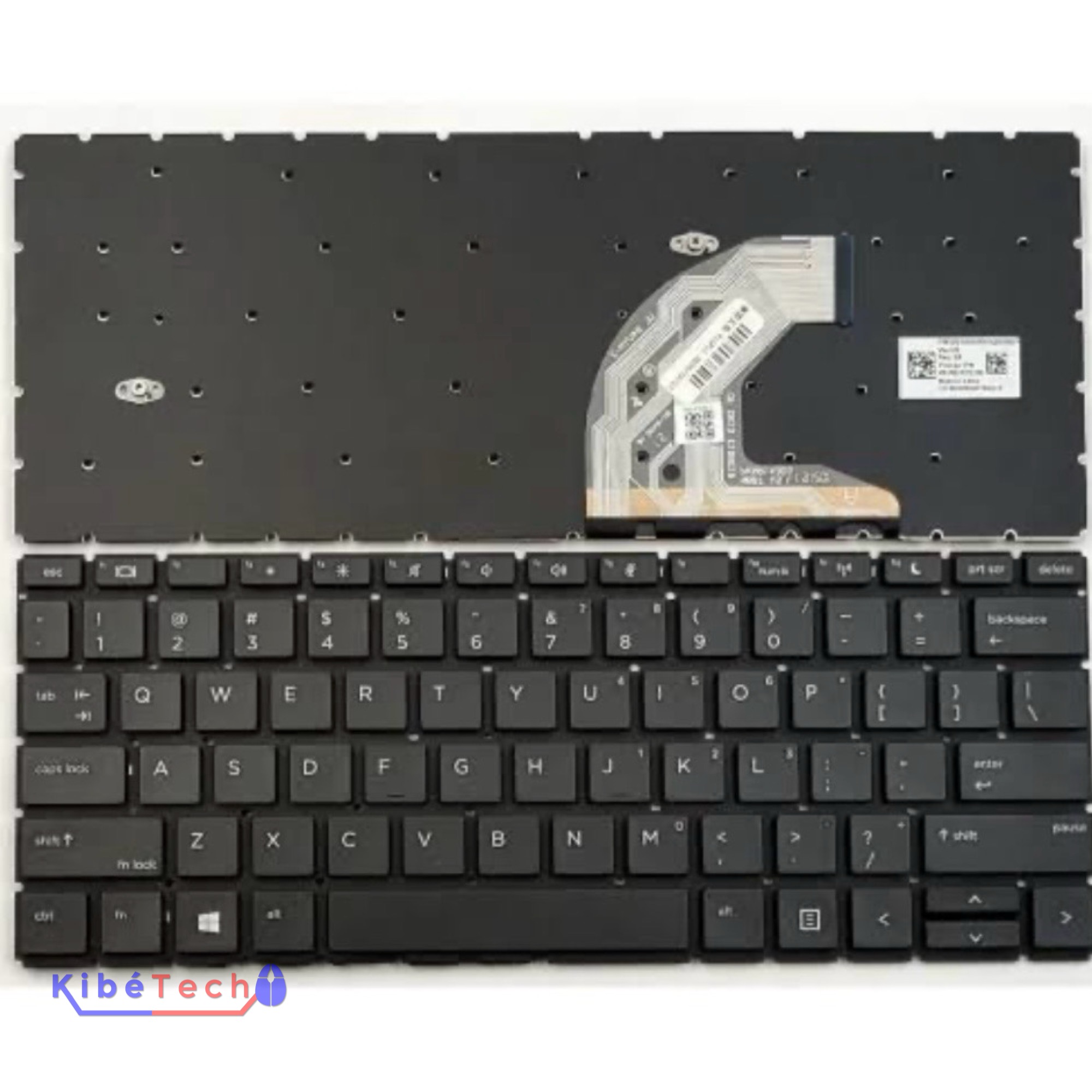 Clavier QWERTY HP ProBook 440 G7 compatible 445 G7 440 G6 445 G6 pour maintenance informatique KibeTech RDC.