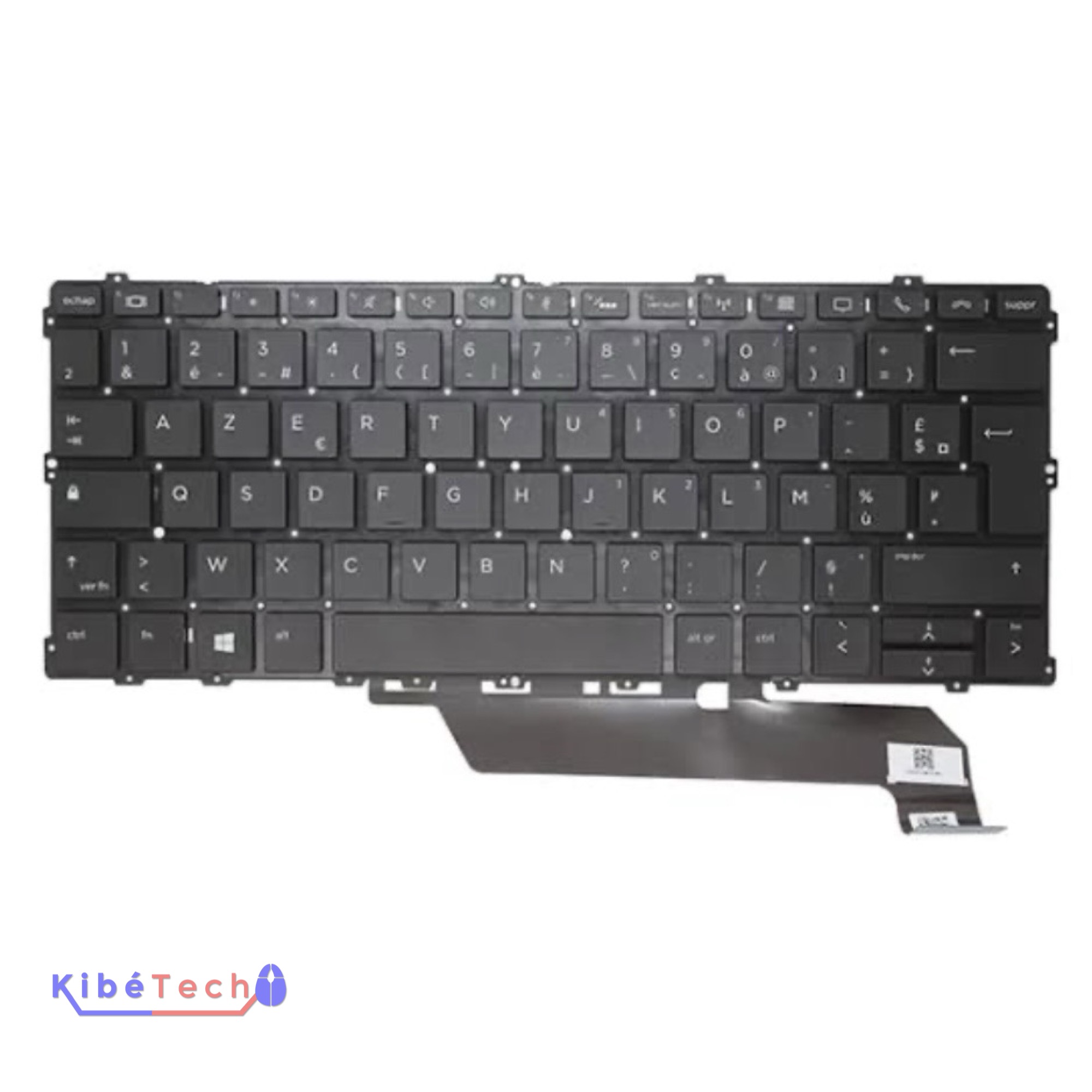 Clavier AZERTY HP EliteBook x360 1030 G2 compatible 1030 G3 pour maintenance informatique KibeTech RDC.