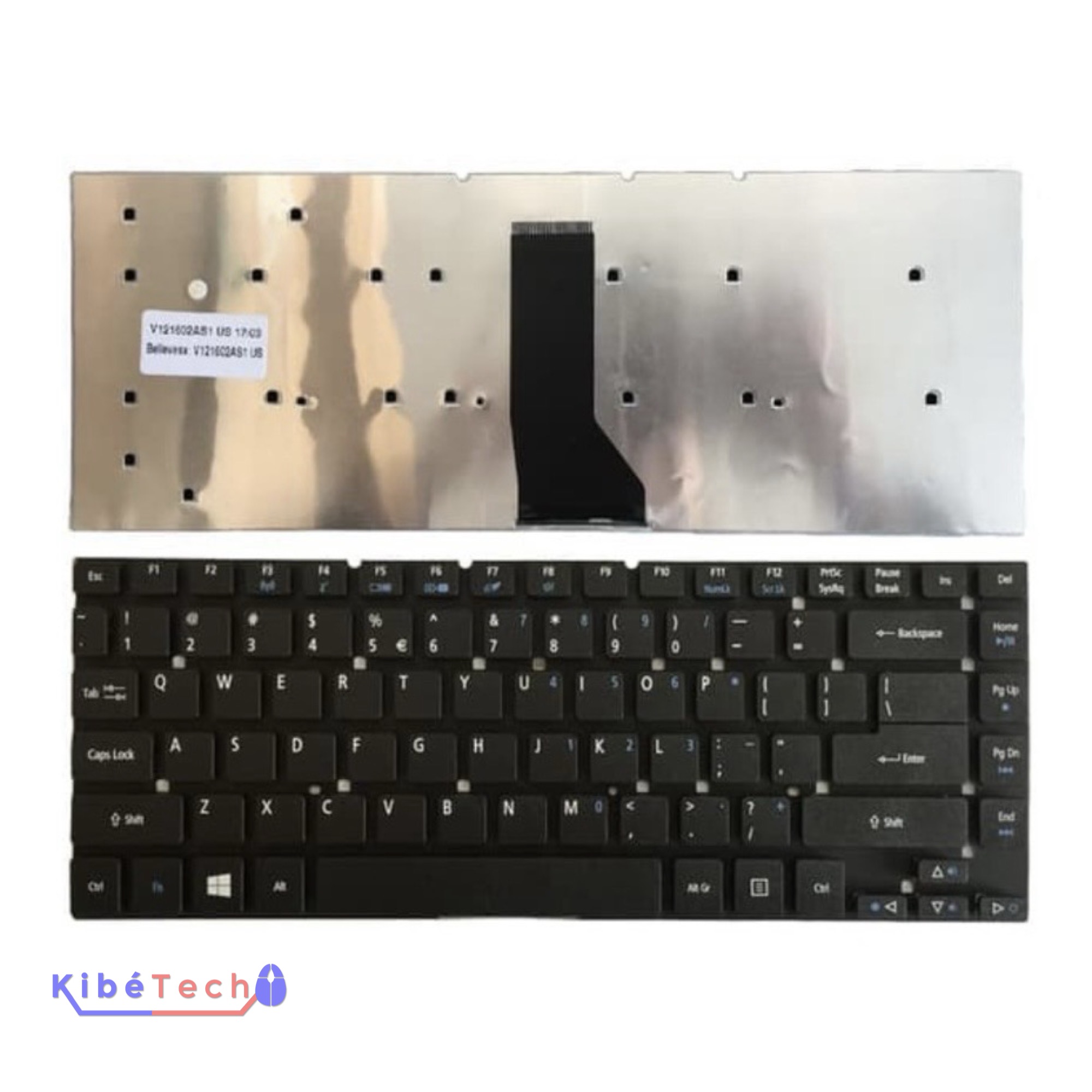 Clavier Acer Aspire V3-471G compatible V3-471 V3-431 V3-471PG et V3-472 pour réparation ordinateur portable KibeTech RDC.