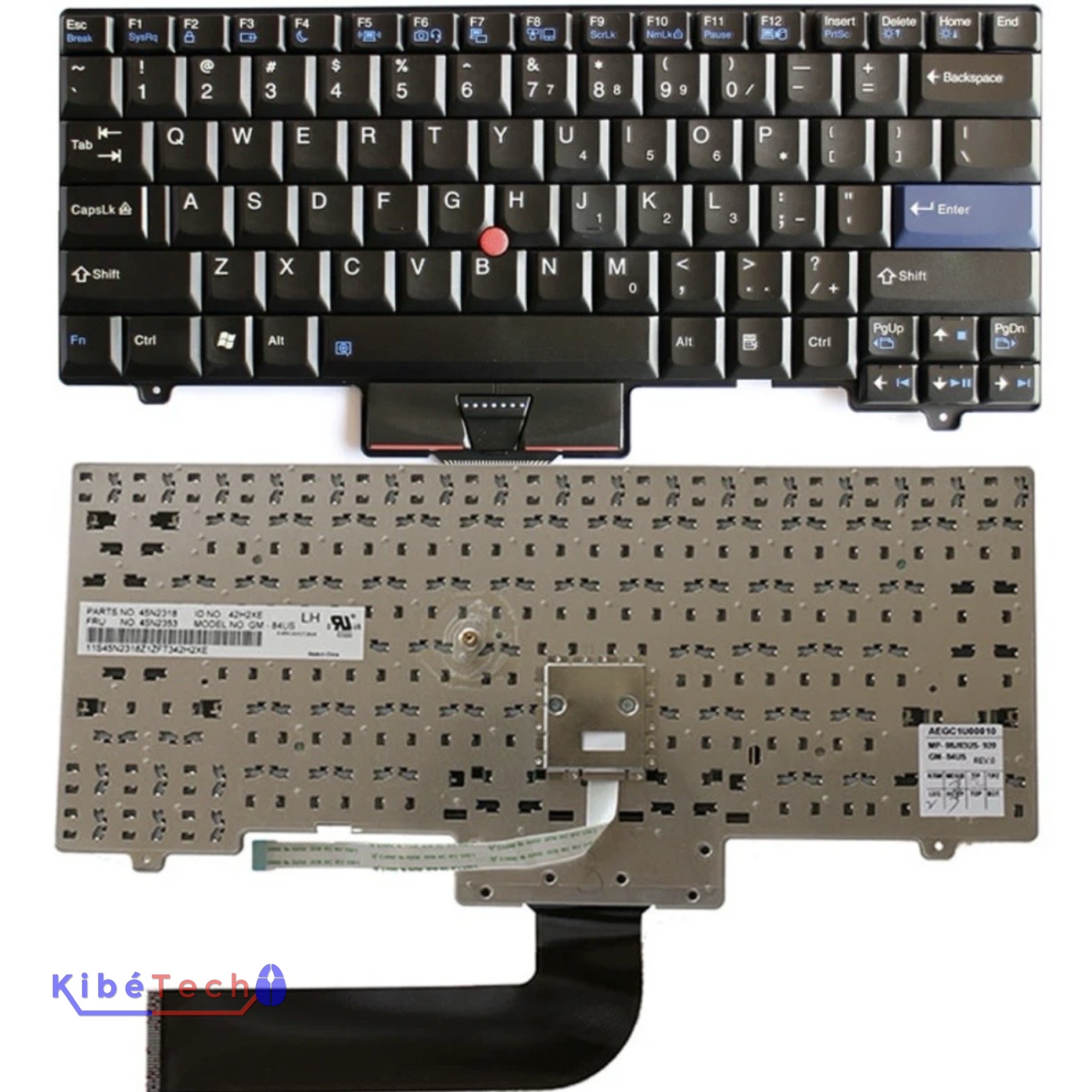 Clavier Lenovo ThinkPad L410 compatible L412 L510 L512 SL410 et SL510 pour réparation ordinateur portable KibeTech RDC