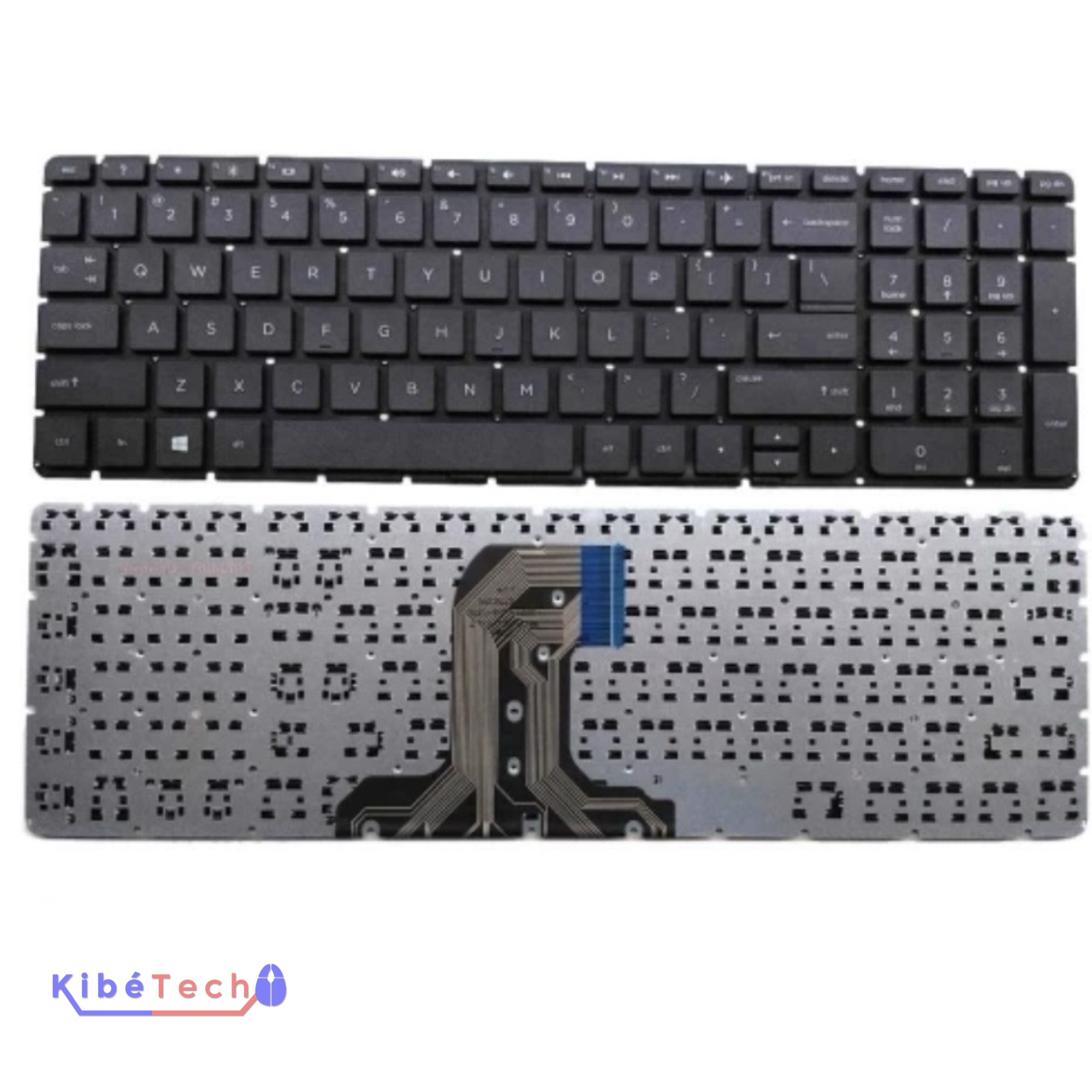Clavier HP 15-AC compatible HP 15-AF 15-AY 15-BA 250 G4 et 255 G4 pour réparation ordinateur portable KibeTech RDC