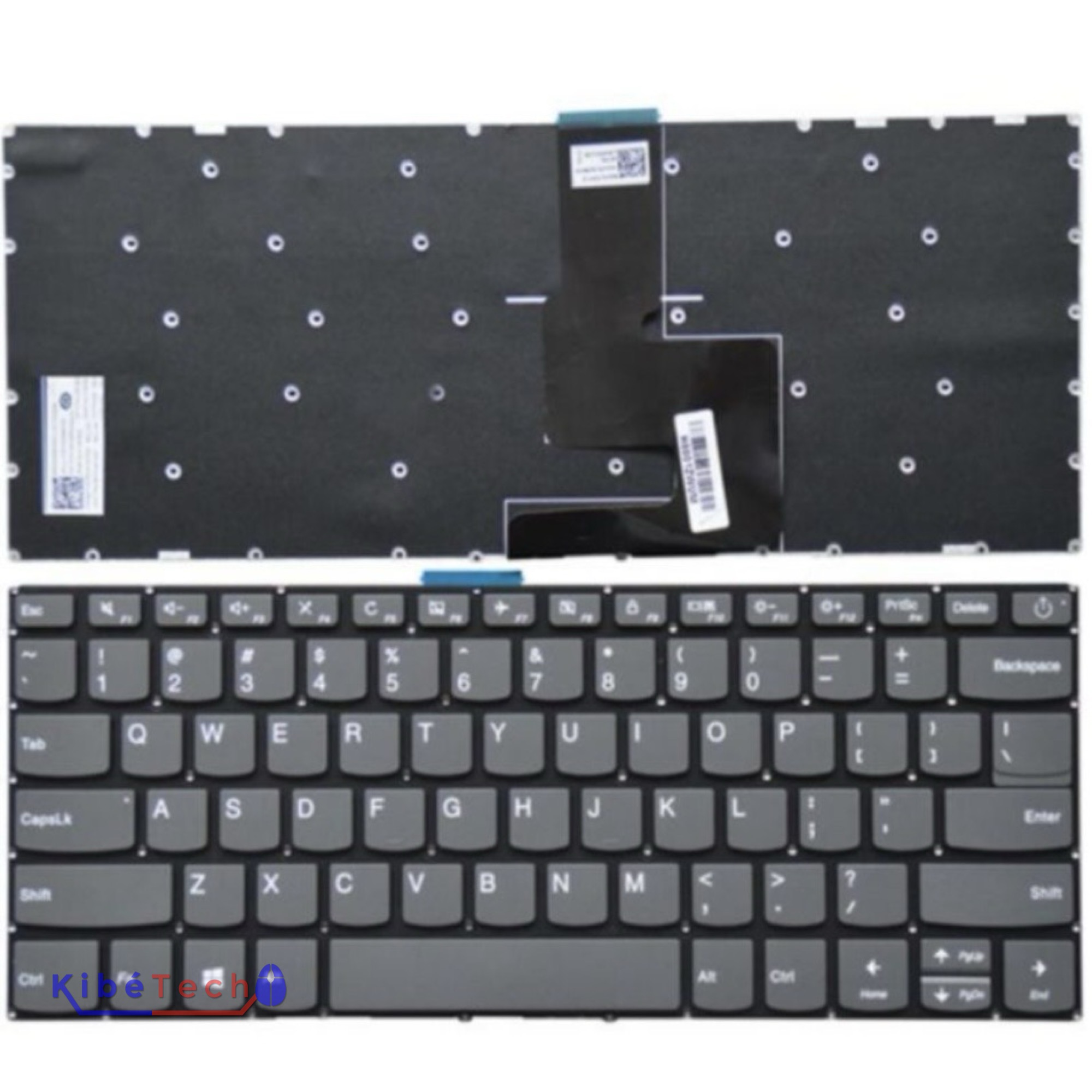 Clavier Lenovo V14-ADA compatible V14-ARE V14-IGL V14-IIL V14-IKB et V14-IWL pour réparation ordinateur portable KibeTech RDC.