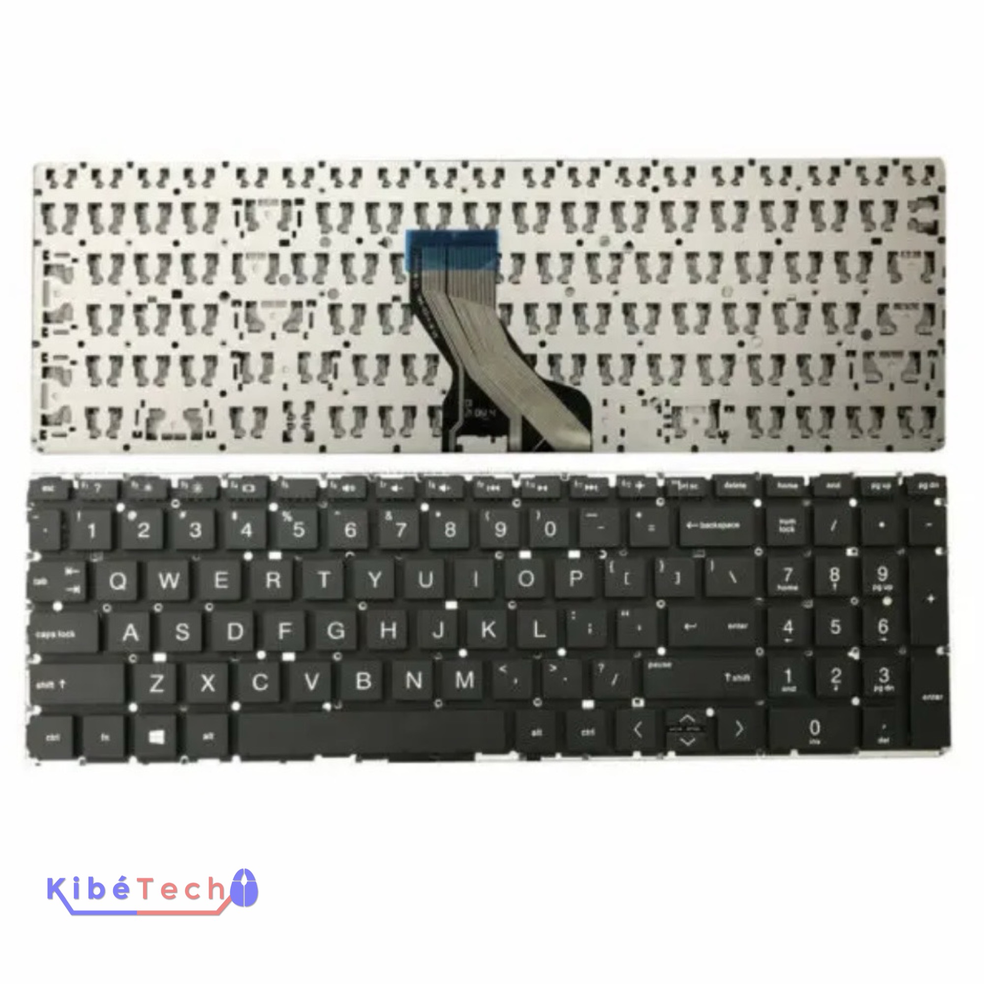 Clavier HP Pavilion Gaming 15-DK1XX compatible HP Pavilion Gaming 15-DK Series et 15T-DK pour réparation ordinateur portable KibeTech RDC