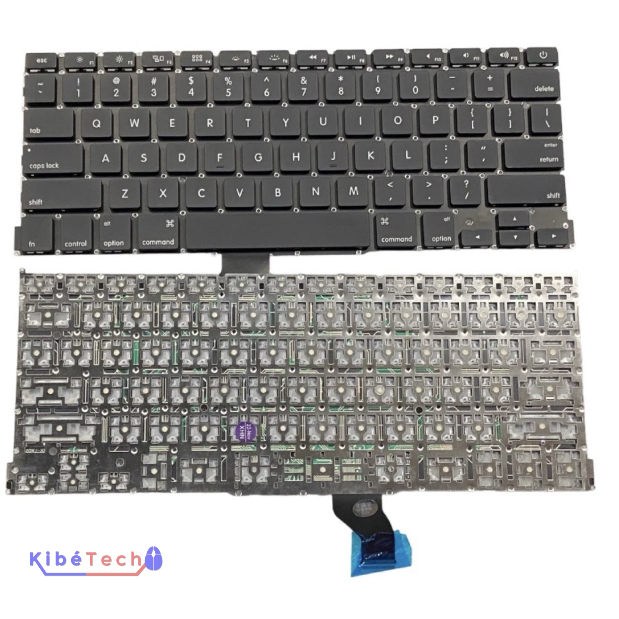 Clavier MacBook Pro Retina 13 pouces A1502 compatible Late 2013 Mid 2014 et Early 2015 pour réparation Apple KibeTech RDC.