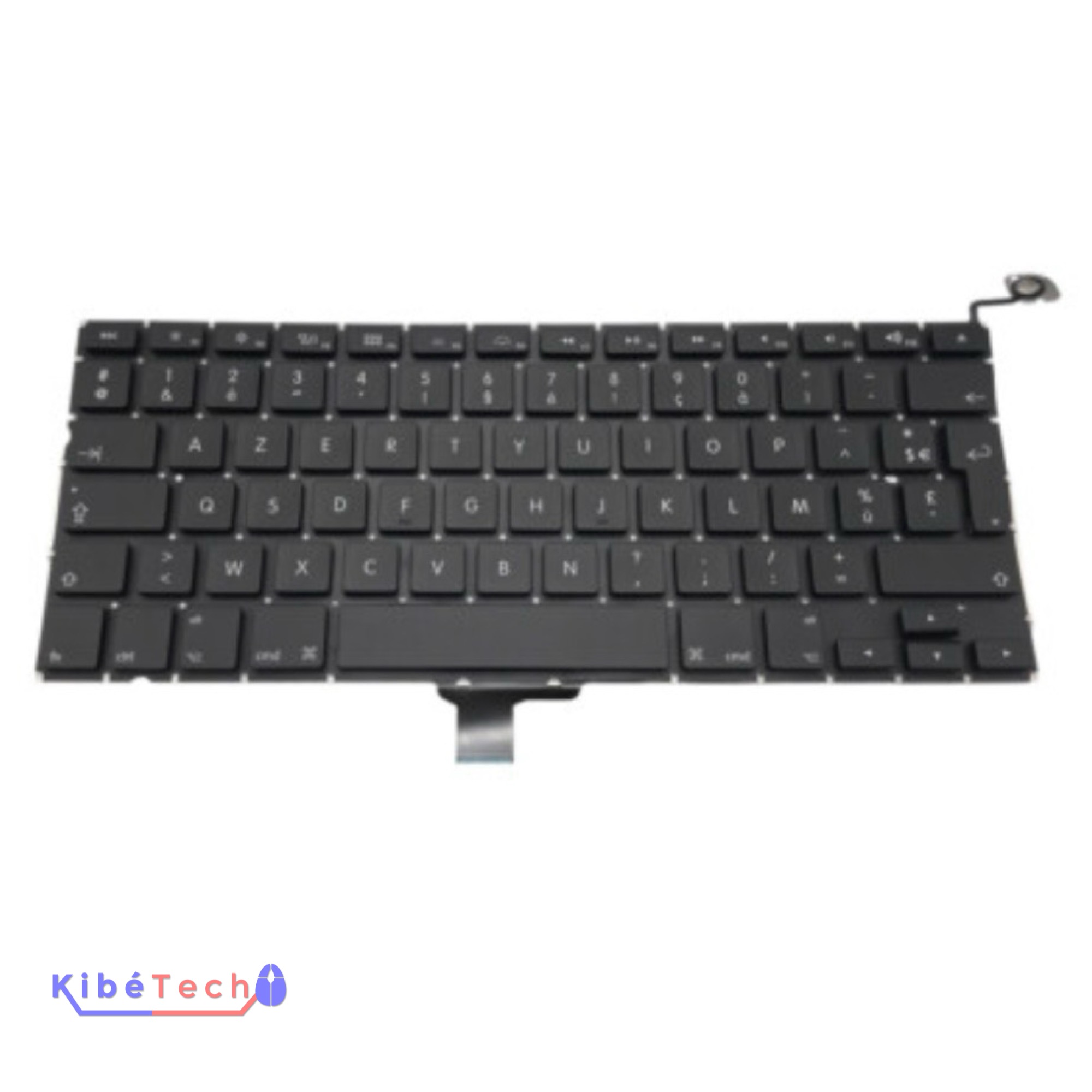 Clavier AZERTY MacBook Pro 13 pouces A1278 compatible 2009 2010 2011 et 2012 pour réparation Apple KibeTech RDC.