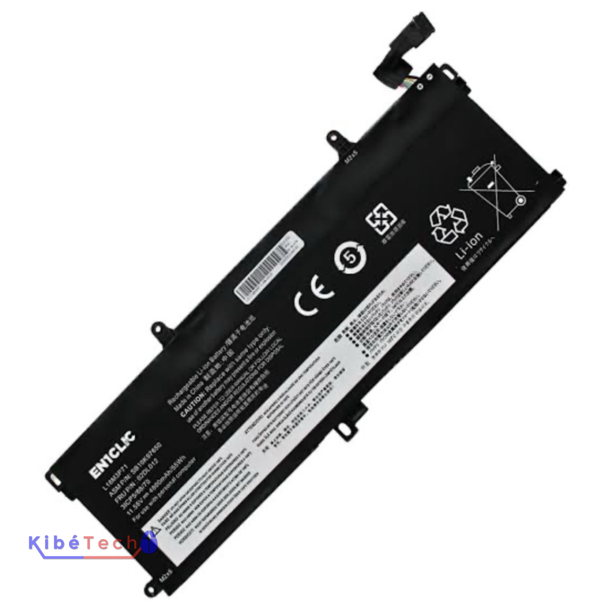 Batterie Lenovo 01AV442 42Wh compatible ThinkPad 11e 4th Gen et ThinkPad Yoga 11e 4th Gen disponible chez KibeTech RDC.