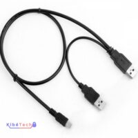 Câble USB 2.0 vers Mini USB pour Boîtier HDD 2,5 Pouces