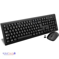 Clavier et Souris Sans Fil 2,4 GHz avec Récepteur USB