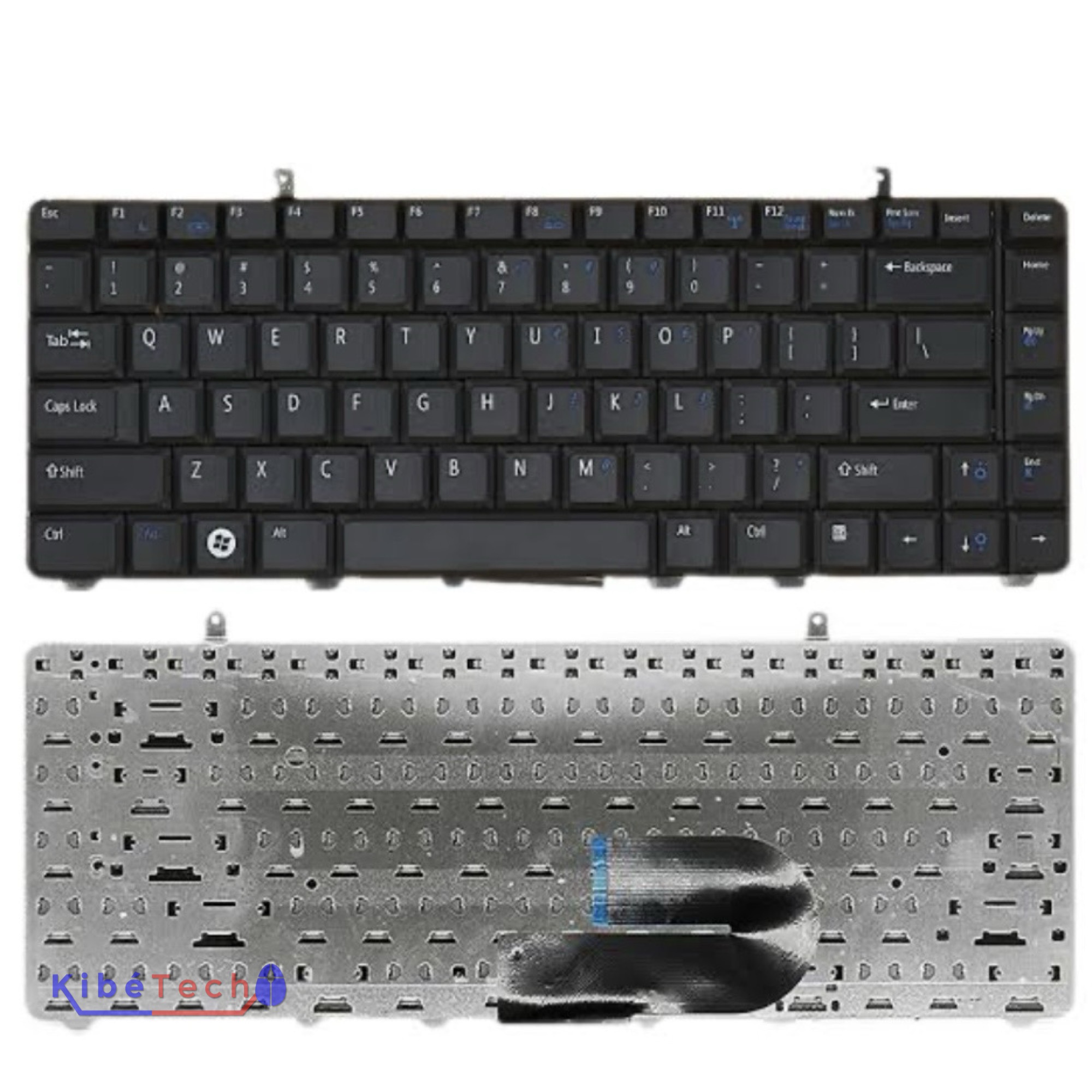 Clavier de remplacement Dell Inspiron A860, Inspiron 1015, PP37L et PP38L disponible en AZERTY ou QWERTY pour ordinateur portable chez KibeTech RDC.