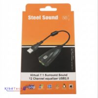 Carte Son USB 7.1 Steel Sound | Adaptateur Audio USB 2.0 | Virtual Surround Sound
